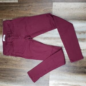 Hollister Burgundy Skinny Jeans Size 23